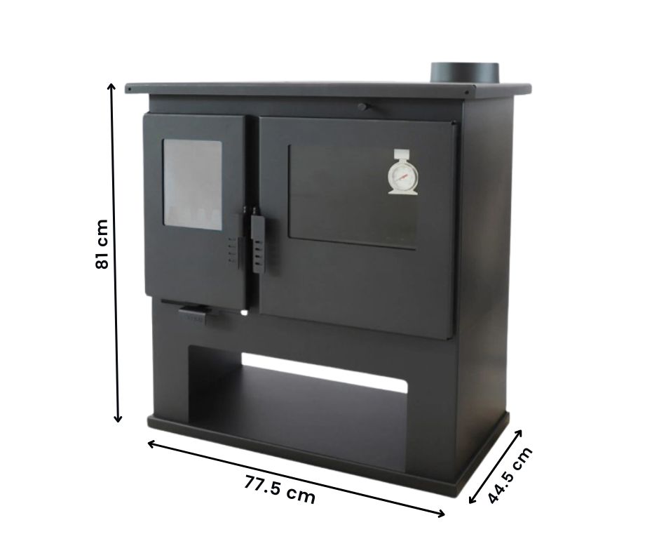 Готварска печка на дърва с фурна